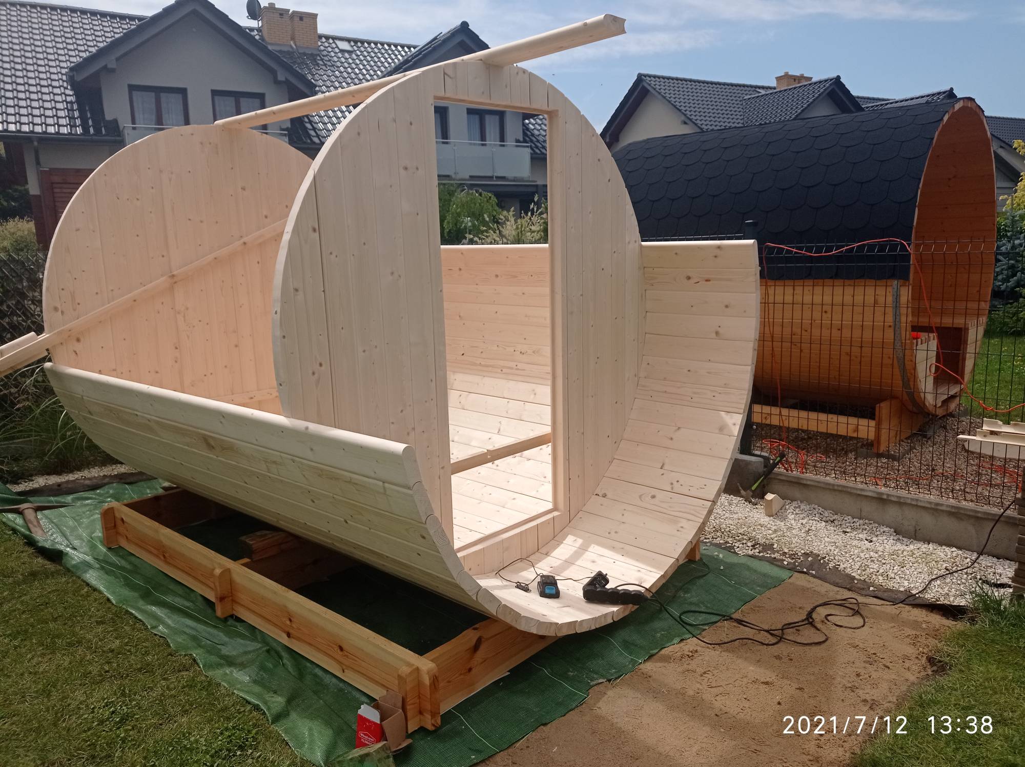 Budowa blizniaczej sauny